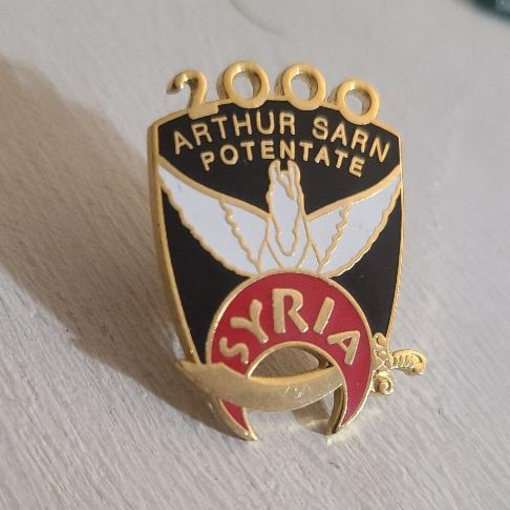 Syria Shriners Cheswick Pittsburgh Pennsylvania 2000 Lodge Lapel Pin - Pegasus